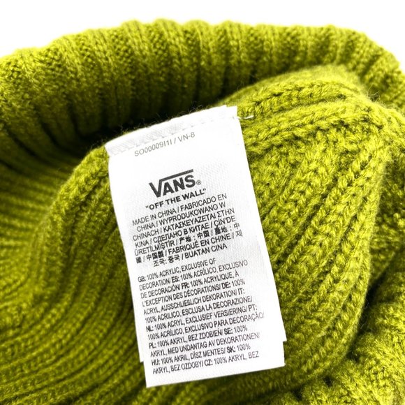 Vans MN VAMS Shallow Cap Beanie Logo Green Men's VN0A34GVV1C - Picture 6 of 6